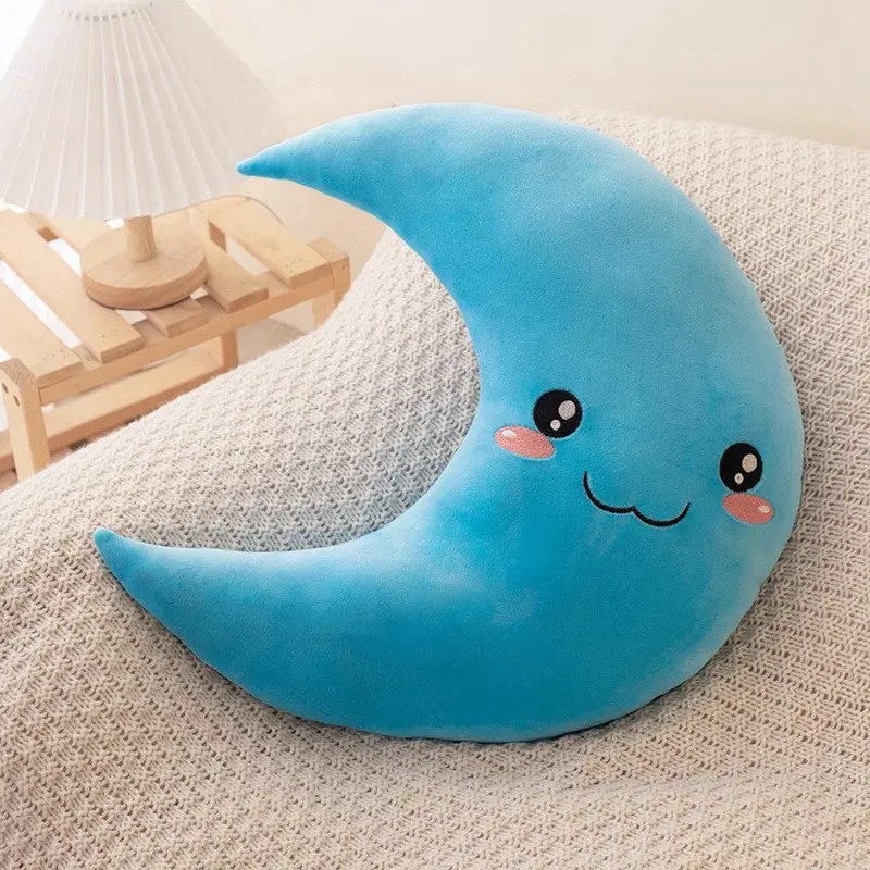 Sky Style Funny Smile Moon Soft Plush Toy Baby Throw Pillow Comfort Dolls Home Decor Xmas Gift Kids 25cm plush toys