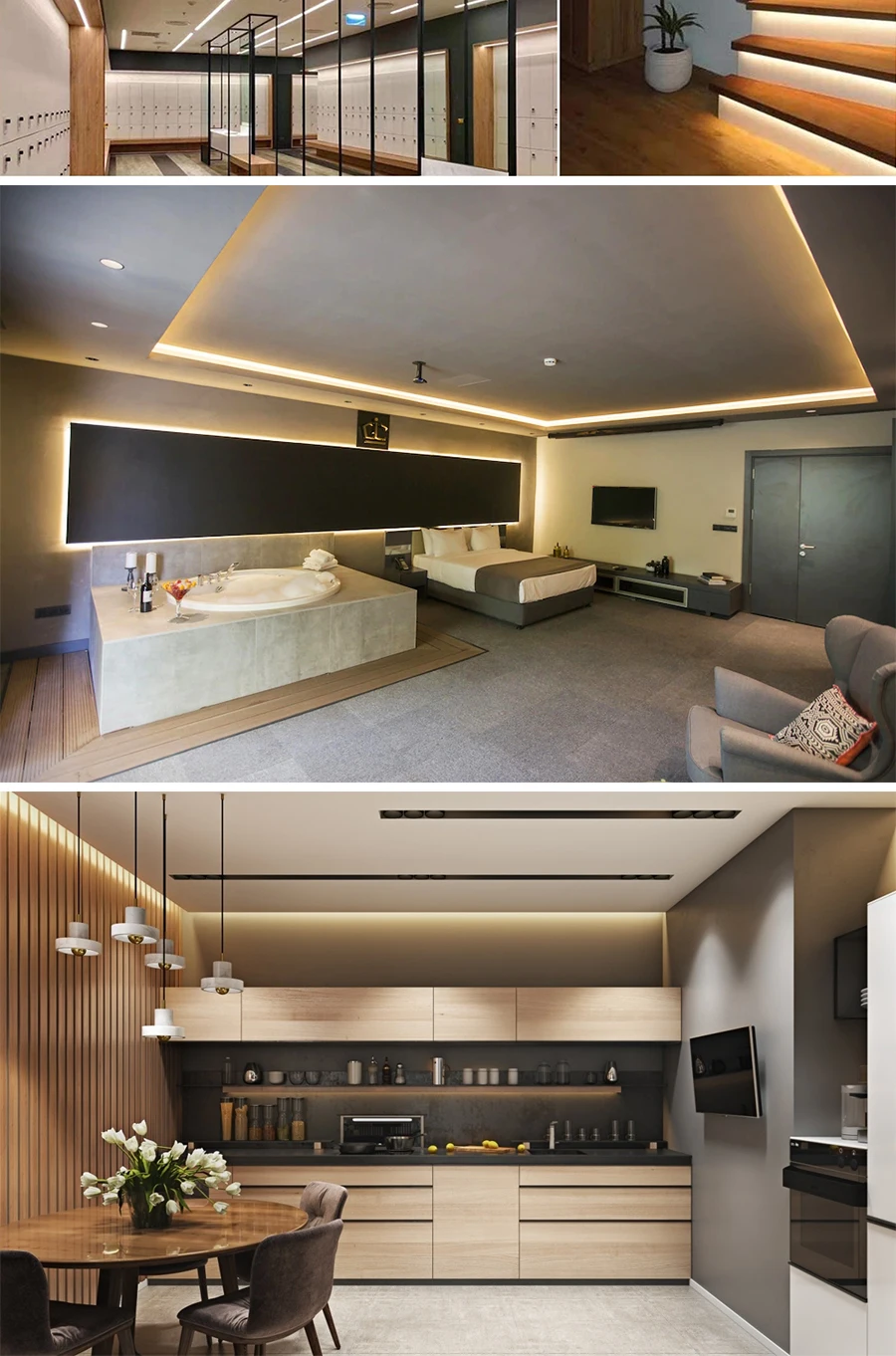 5M LED Strip Light 12V 24V COB LED Strip High Density Flexible Dimmable LED Tape Sea80988106e24df397d1603fb64f00255