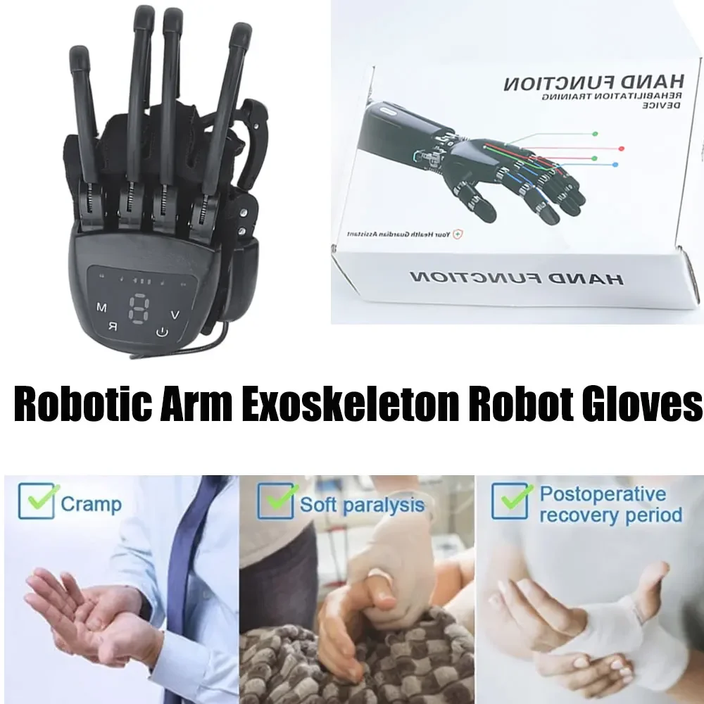 Guanti Robotici Intelligenti per Riabilitazione, Design Regolabile, Alimentazione USB, Attrezzatura per Allenamento e Recupero della Funzionalità della Mano - immagine 2