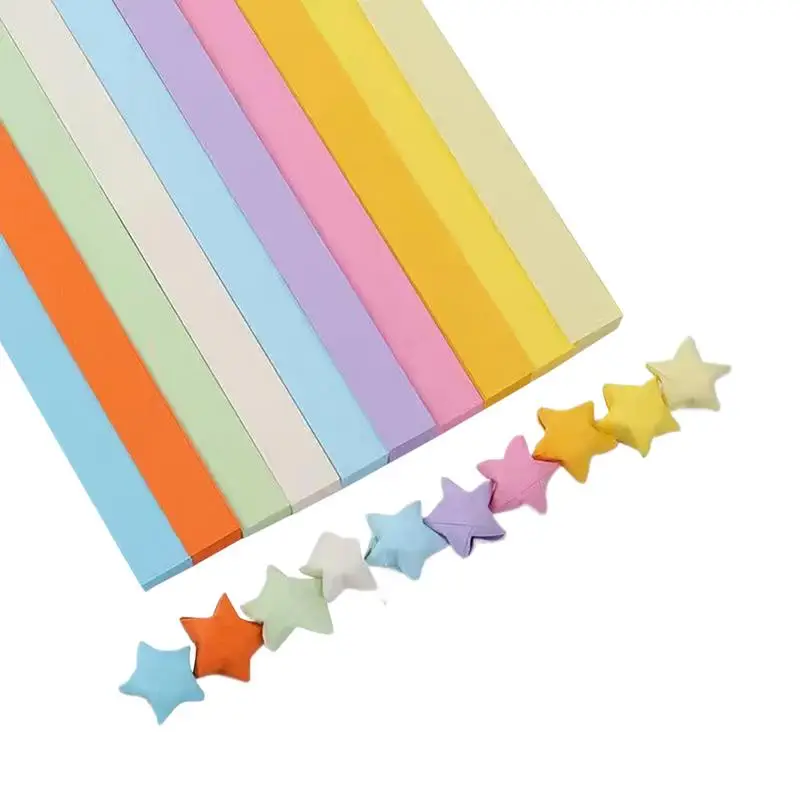 

Paper Star Strips Gradient Lucky Star Paper Strips 1350 Sheets Cute Cartoon Craft Paper For Handmade Paper Stars Strips