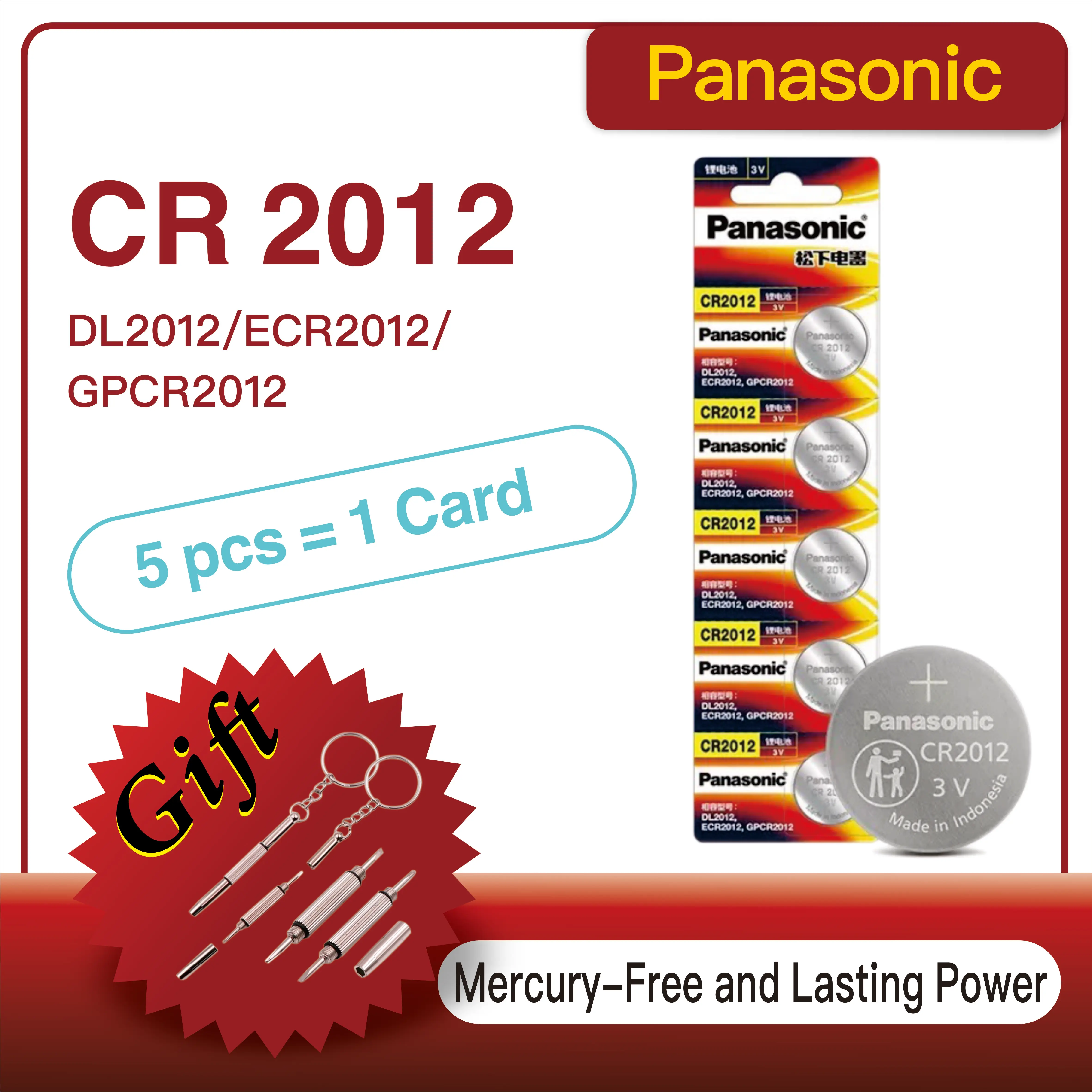 5-60 шт. Panasonic CR2012 3V DL2012 ECR2012 литиевая батарея кварцевые часы Автомобильный ключ пульт дистанционного управления материнская плата кнопка батарея