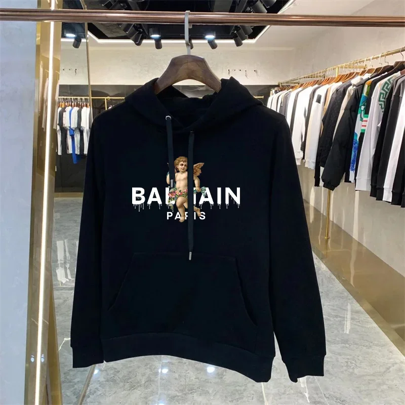Men's Luxury Hoodies Designer Pullover Hooded Sweatshirt for Male Retro Y2k Vintage Trendy Casual Mens High Quality Streetwear