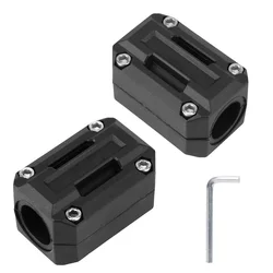 Durable Motorcycle Anti - Scratch Rubber Guard Bar Block (2pcs)