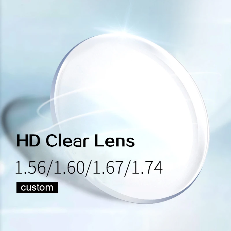 

1.56/1.61/1.67/1.74 Aspherical lens Anti Blue Light Lens Myopia Hyperopia Optical Prescription Custom Lens 1 pair