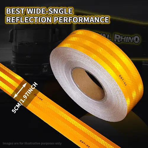 Car Truck Reflective Safety Tape Warning Night Light Waterproof Trailer Reflector Sticker For Car Truck Warning Safety - Image 9