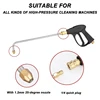 Pressure Washer Extension Wand Multi-Angled Water Gun Extension Stainless Steel Wand and Brass Nozzle With 1/4 Quick Connect 5