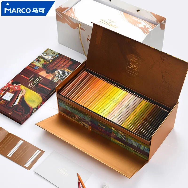 MARCO Tribute 300 色鉛筆　１セット Marco Tribute 300 Colors Luxury Gift Box Colored Pencils Set