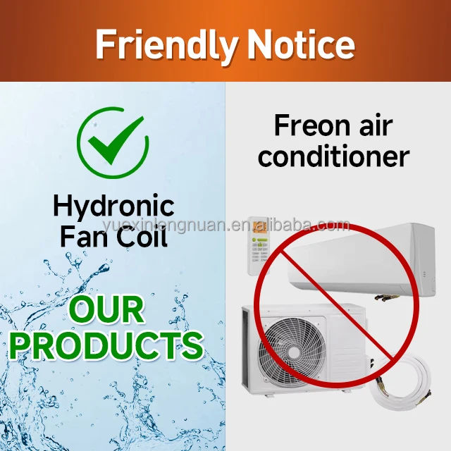 3P Energy Saving Chilled Water Wall Hanging Mounted Fcu Fan Coil Units for Hotels With Heat Pump or Chiller 2