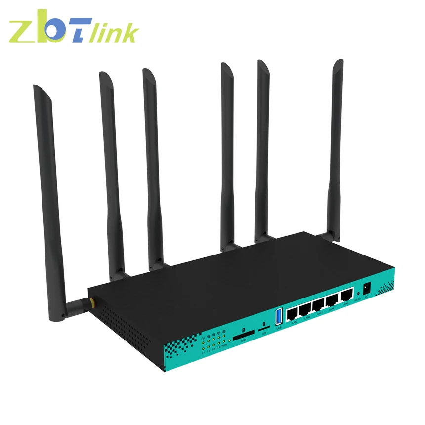 Zbtlink Unlocked 4G LTE Router With Sim Card Slot, 2.4GHz 300Mbps WiFi