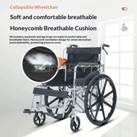 Fauteuil roulant manuel pliant léger maison hôpital handicapé personnes âgées mobilité fauteuil roulant Portable 5
