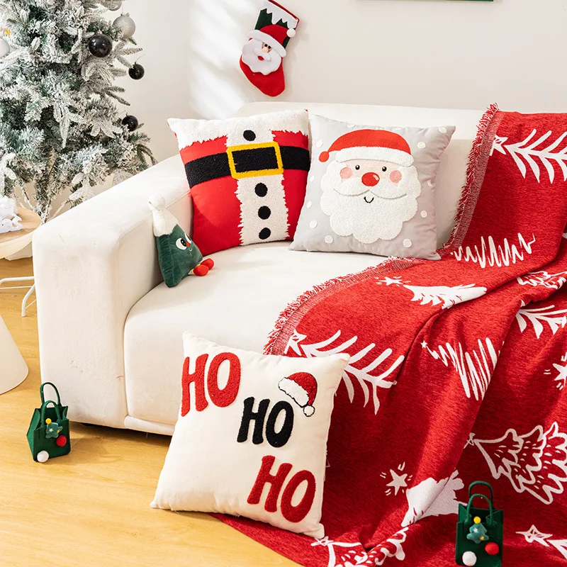 

Christmas pillow Cushion decoration cover 2024 Decorative pillows for sofa Sitting Body case supplies anime 45*45 pillowcase bed