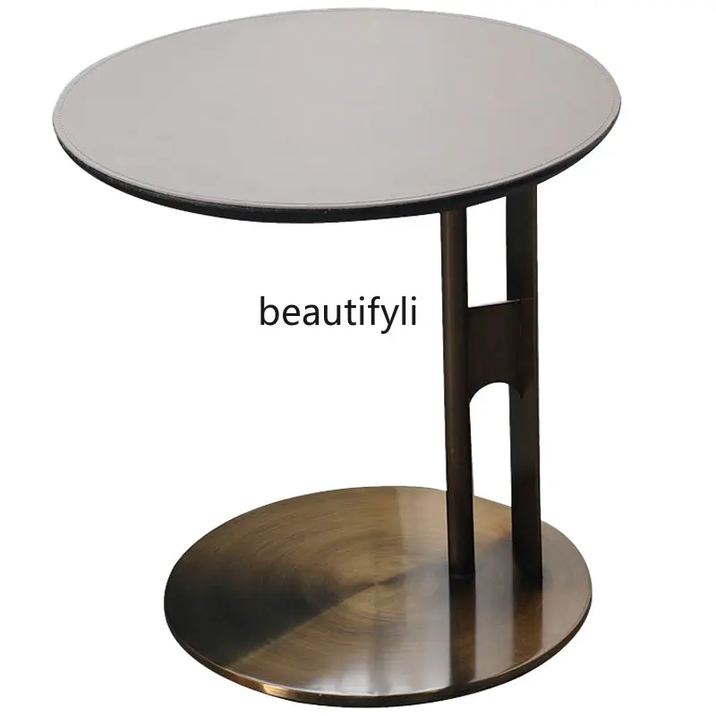 

Light Luxury Sofa Side Table Modern Stainless Steel Monsoon Corner Table Italian Small Coffee Table furniture living room