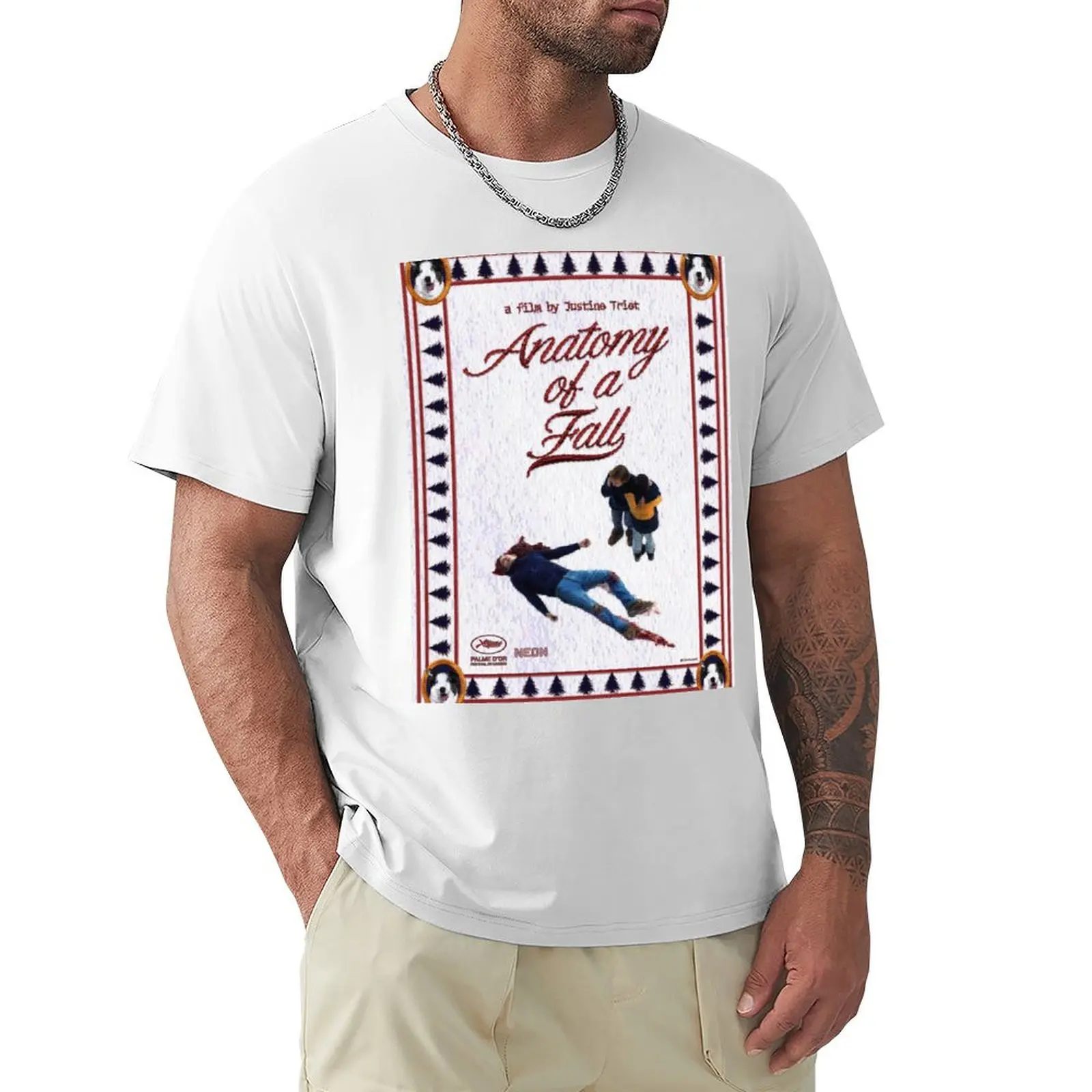 

Anatomy of a Fall Alternative Poster #fanart T-Shirt boys whites anime clothes oversized funnys heavy weight t shirts for men