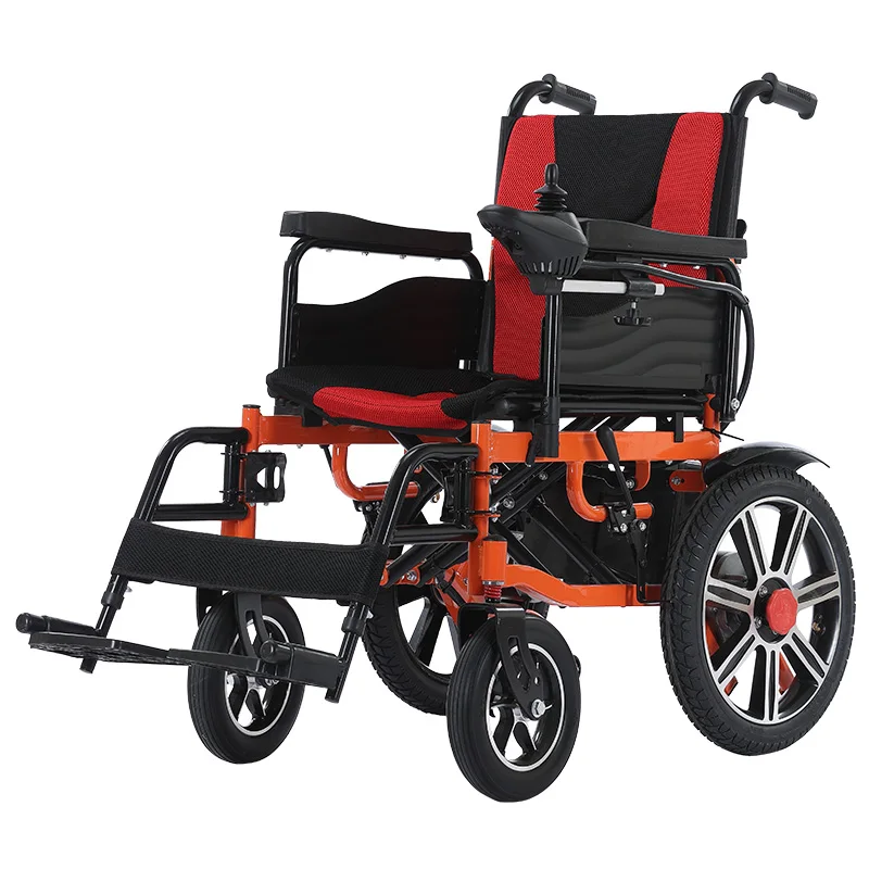 High-quality Carbon Steel handicapped portable power wheelchair light weight foldable disabled electric wheelchair