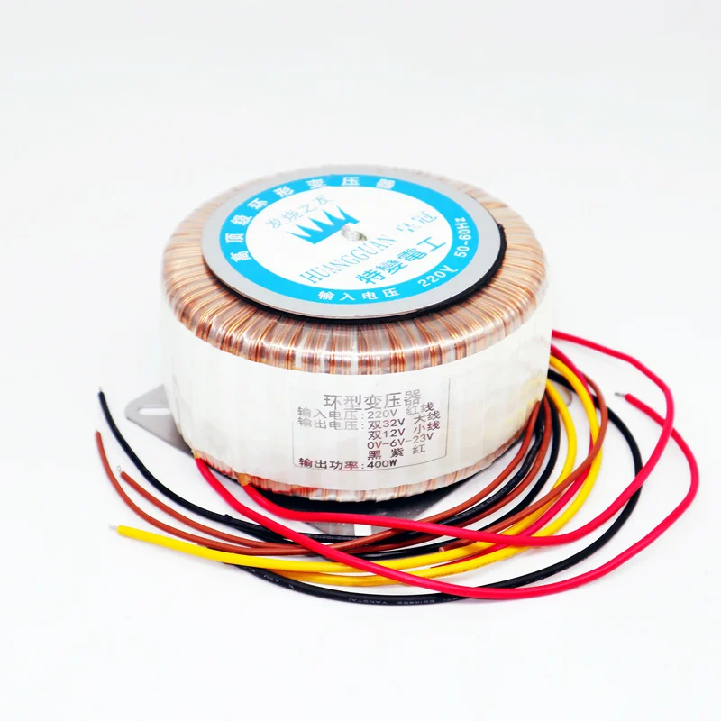 Transformador Toroidal 400w Saída de Dupla Tensão ac 24v 26v 28v 30v 32v Duplo ac 12v Único 06v23v para Amplificador de Áudio - Image 6