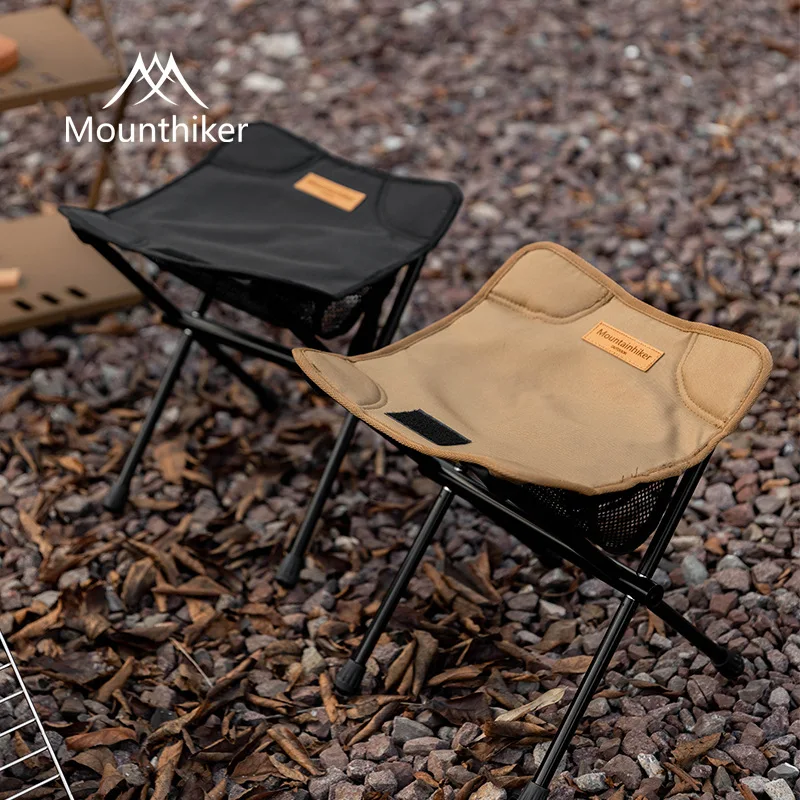 Mounthiker Outdoor Ultralight Portable Fishing Camping Lega Di Alluminio Moon Pony Mini Storage Picnic Sedia Pieghevole Sedile Strumenti