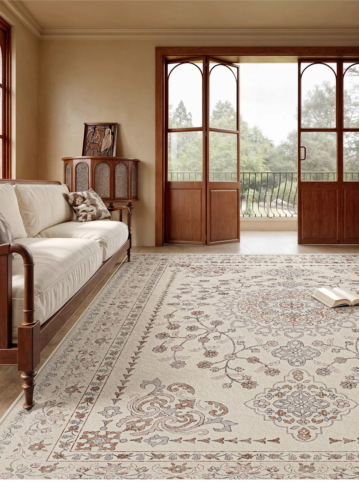 Living Room Carpet Retro French Plush Bedroom Rug Home Large Area Luxury High-end Custom Soft Coffee Table Floor Mats Tapete 양탄자
