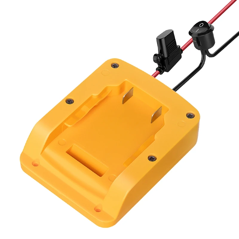 

DIY Adapter For Dewalt 18V 20V Lithium Battery With Fuse 12AWG Power Wheels Adapter For DEWALT DCB205 DCB206 Durable