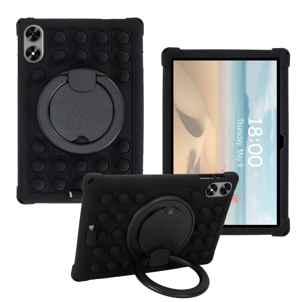 Silicone Tablet Case For Sharecloud P10-t P10-a With Rotating Stand_voghion.com