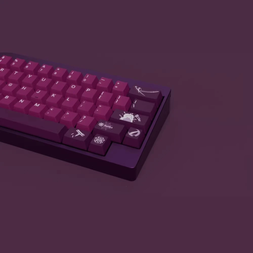 Honkai Star Rail Kafka Keycaps Pbt Dye Sub Gaming Key Caps Perfil Cereja Keycap Lightproof para Alice 61 68 98 104 144 Chaves Set - Imagem 3