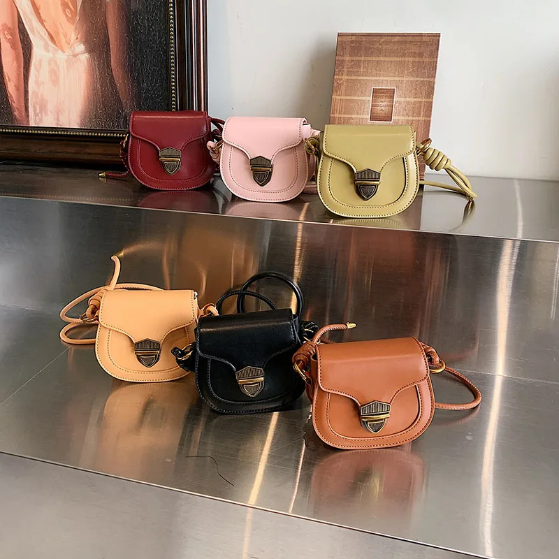 Korean Style Mini Bags Bow knot Cute Small Square Handbag Girls Kids Princess Fashion Casual Cross Body Bags Children Wallet women s wallet shoulder mini leather bags mobile phone bag card holders wallet handbag color print money pockets girls small bag