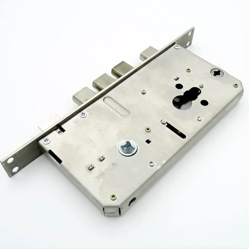 Smart Door Lock 240X24MM Square Bolt And Cylindrical Bolt 30X240MM Metal Stainless Steel Electronic Lock Body Fingerprint Lock
