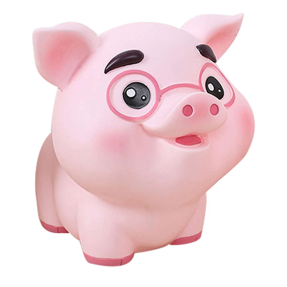 

Pig Piggy Bank Money Jar For Girls Photo Prop Internet Celebrity Vinyl Decorative Saving Pot Home