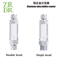 ZRDR aquarium Check Valve-Regulator Diffuser Reactor Single-Head or Dual-Head Aquarium CO2 Bubble Counter Air Pump Accessories 1