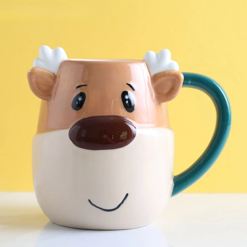 

Симпатичные кружки с животными, супермилая мультяшная креативная керамика, фотография