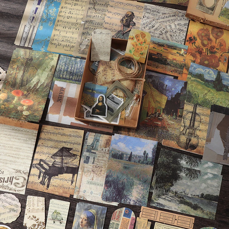 

200 штук ретро-литературных справочников, дневников, декоративных креативных наклеек, аксессуаров, многостилевых декоративных наклеек, кото...