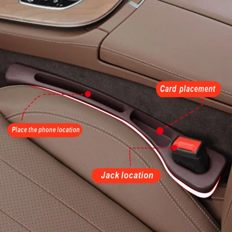 Leak-Proof Car Seat Gap Filler Strip Accessory