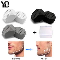 2Pcs/Lot Jaw Line Exerciser Ball Food Grade Silica Gel Jaw Line Exercise Ball Face Facial Muscle Trainer Men Jaw Line Chew Ball