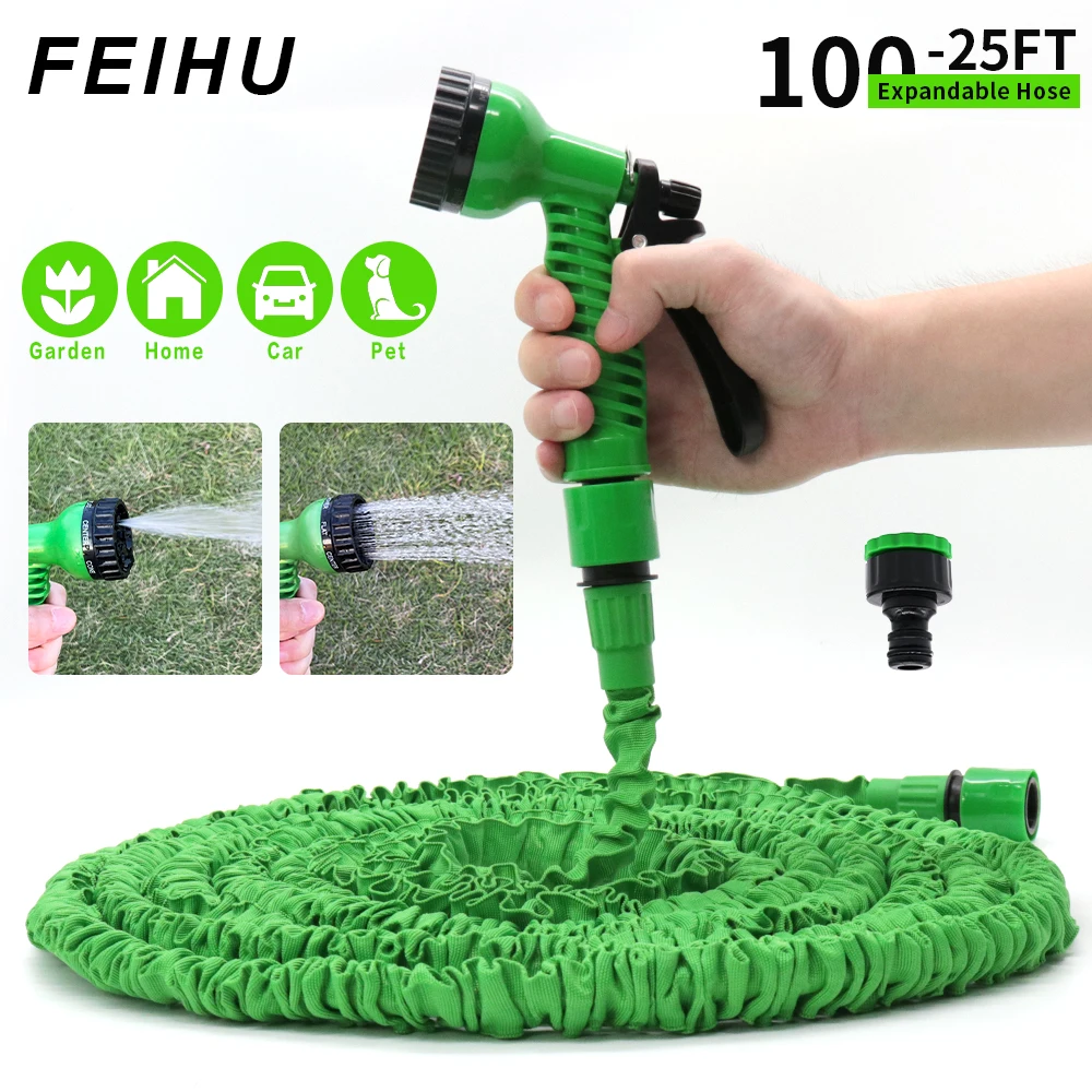 

Garden Hose Expandable Flexible Water Hose Plastic Hoses Car Wash Water Gun Garden Sprayer Watering Irrigation Tools