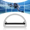 Scuba Dive D Ring Weight Belt Stopper Slider Keeper With D-Ring Harness Retainer Stopper Buckle Silver For Webbing Diving Sport 4