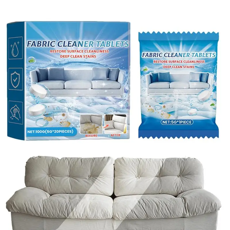 Couch Cleaner Tablet Cushion Cleaner Tablet Multifunctional Fast & Effective Couch Cleaner Tablet For Carpets Rugs Shoes