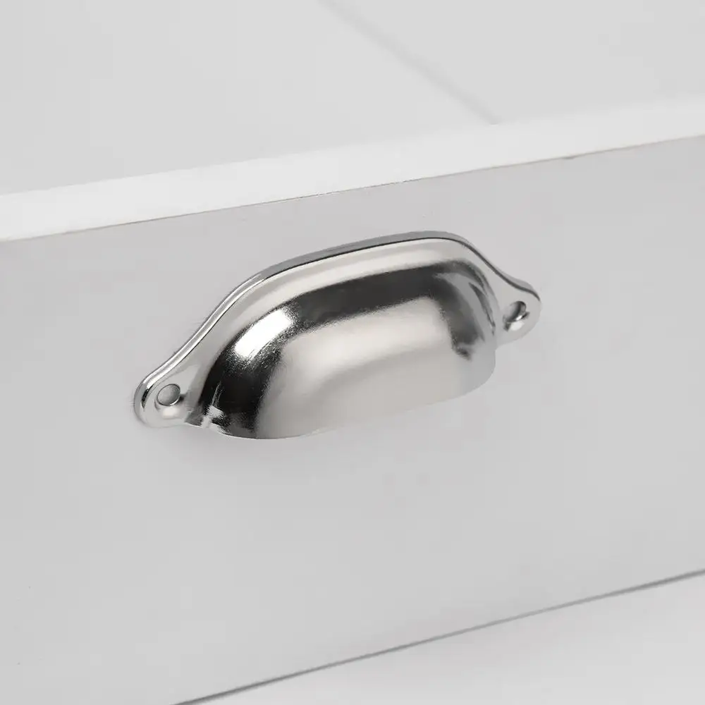 Kitchen Door Handles Furniture Handles Ball Lever Knob Kitchen Drawer Knobs Cabinet Wardrobe Door 98MM Antique Brass Shell Pull Handles with Screws Furniture Hardware Fittings 2pcs