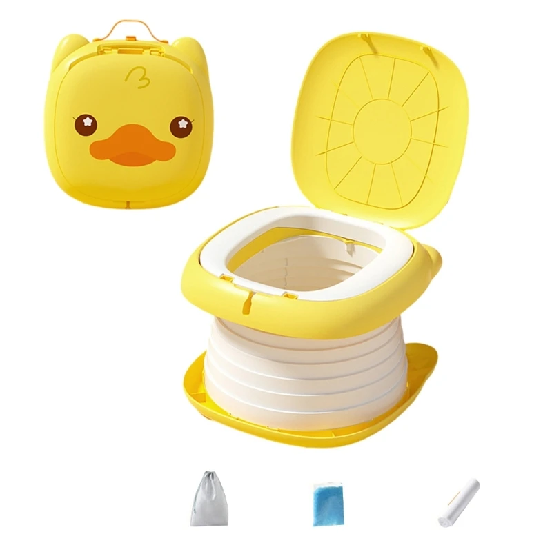 Kids Travel Toilet Stool Foldable and Lightweight Infant Baby Potty Small Children WC Support Up to 50kg Load Bearing 4