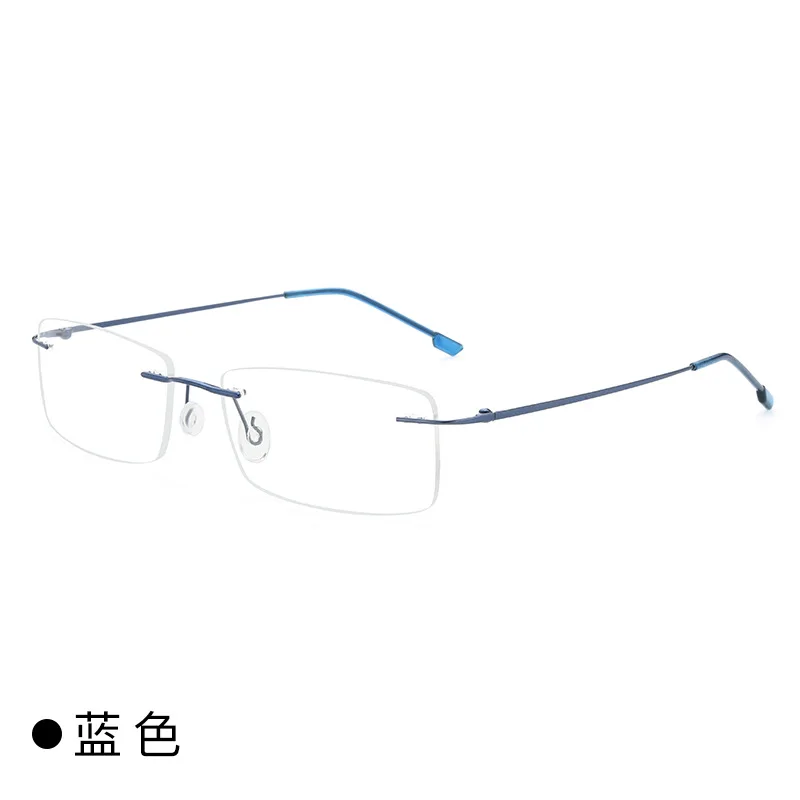 Titanium Myopia glasses men women rimless frame prescription glasses near-sighted myopia eyeglasses Anti-blue Light Eyewear