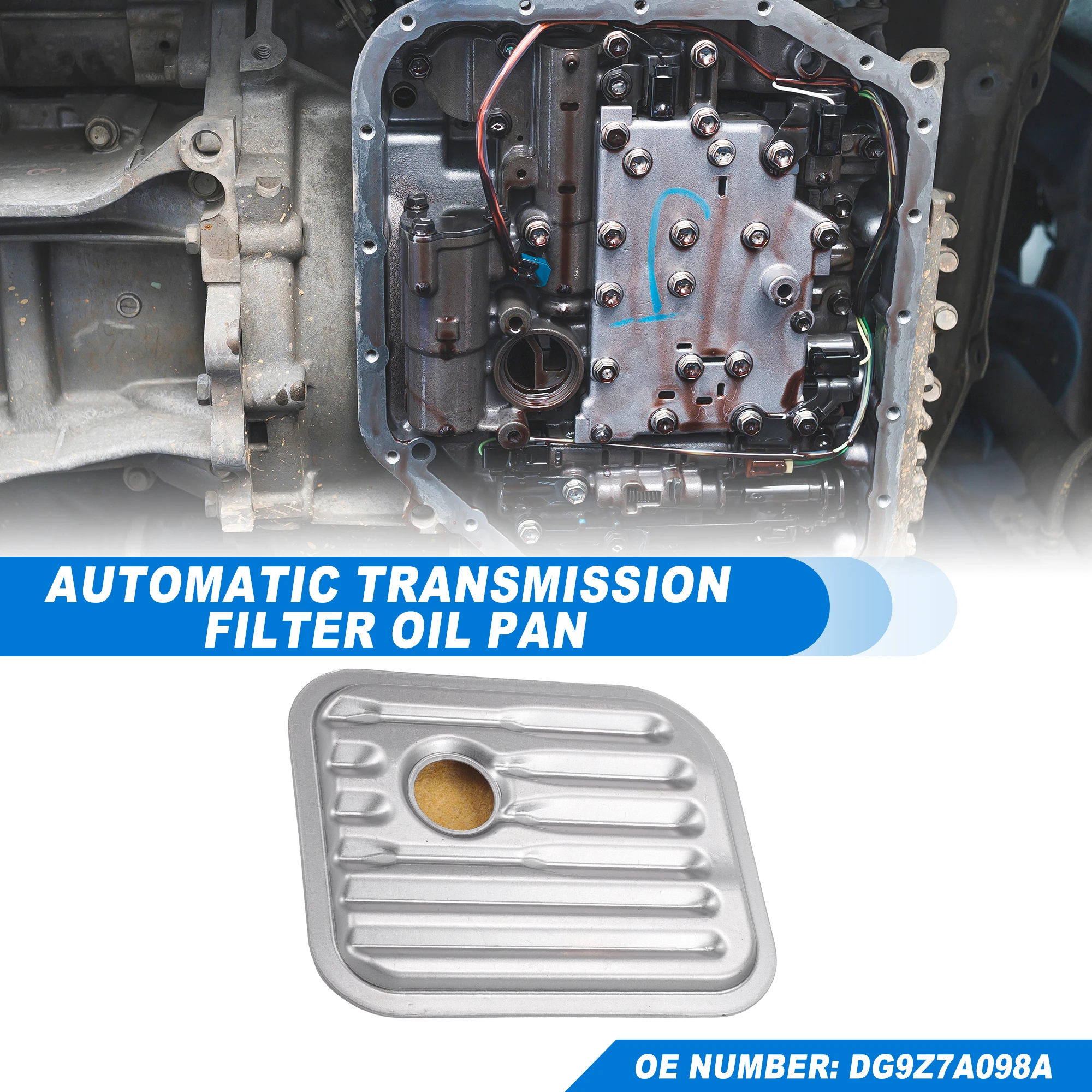 UXCELL HF35 Automatic Transmission Filter Oil Pan for Ford C-Max Hybrid SE, Hybrid Titanium 2.0L L4 No.DG9Z7A098A