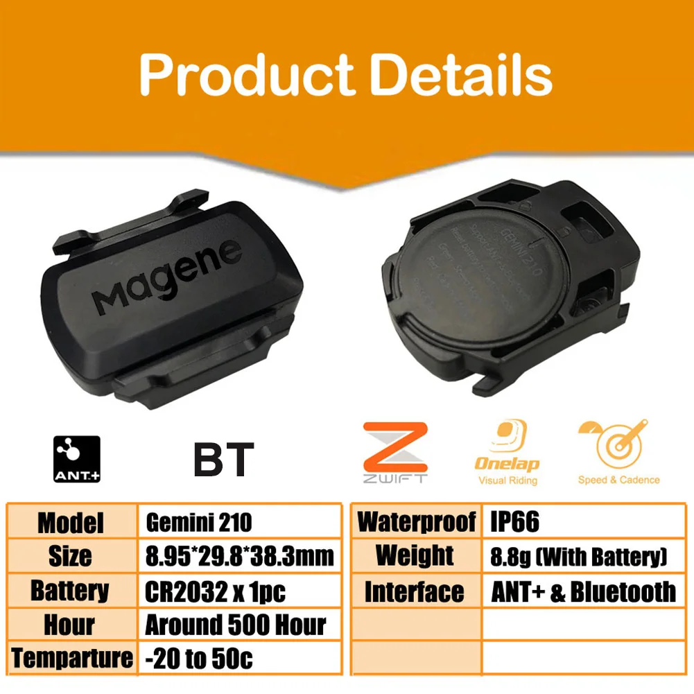 Magene ӵ ̴  ANT  RPM  ӵ  ,  ư  ǻ ׼, 1 , 2 