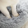 Kimpets Round Cat Bed Dog Pet Bed Kennel Non-Slip Winter Warm Dog Kennel Sleeping Long Plush Soft Puppy Cushion Mat Cat Supplies 5