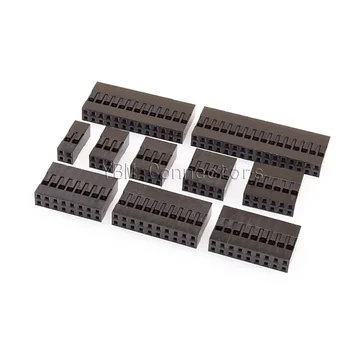 50PCS ขายร้อน Dupont เปลือกพลาสติก 2.54 มม.คู่แถว Dupont Connector 2P/3P/4P/5P/6P/7P/8P/9P/10P 2*4pin/2*5pin Housing 1