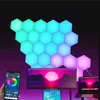 1-24 PCS Touch Sensor LED Night Light Sensitive Hexagonal LED Quantum Lamp Modular Hexagons Creative Decoration Wall Lamp 1