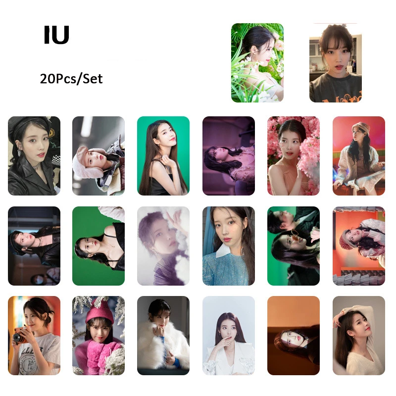 

20Pcs/Set KPOP IU Photocard Lee Ji Eun Album Figure LOMO Cards Postcard Fans Gifts Collectibles Souvenir T31