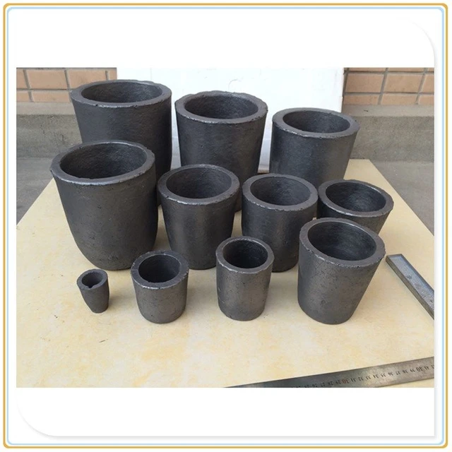 6 kg Clay Graphite Crucible Crucibles for Melting Metal Black