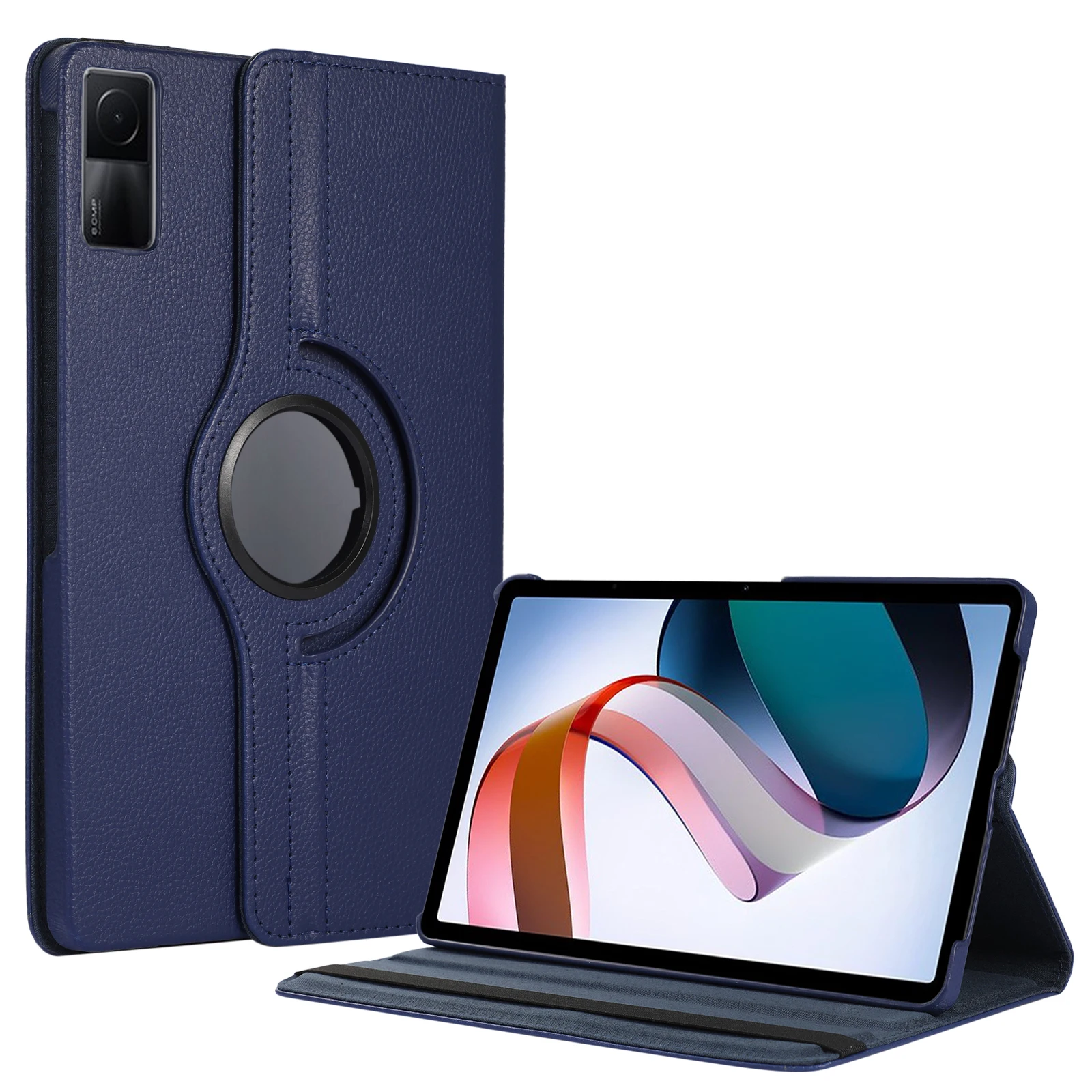 

360 Degree Rotating Cover For Xiaomi RedMi Pad 10.6" 2022 Folio Flip Stand Holder Cover PU Leather Shell Tablet Protective Case
