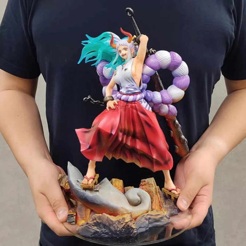 30.5Cm Yamato One Piece Figures The Island Of Ghost Girl Yamato Action Figures Kaidou Figlia Anime Pvc Model Ornamenten Toys