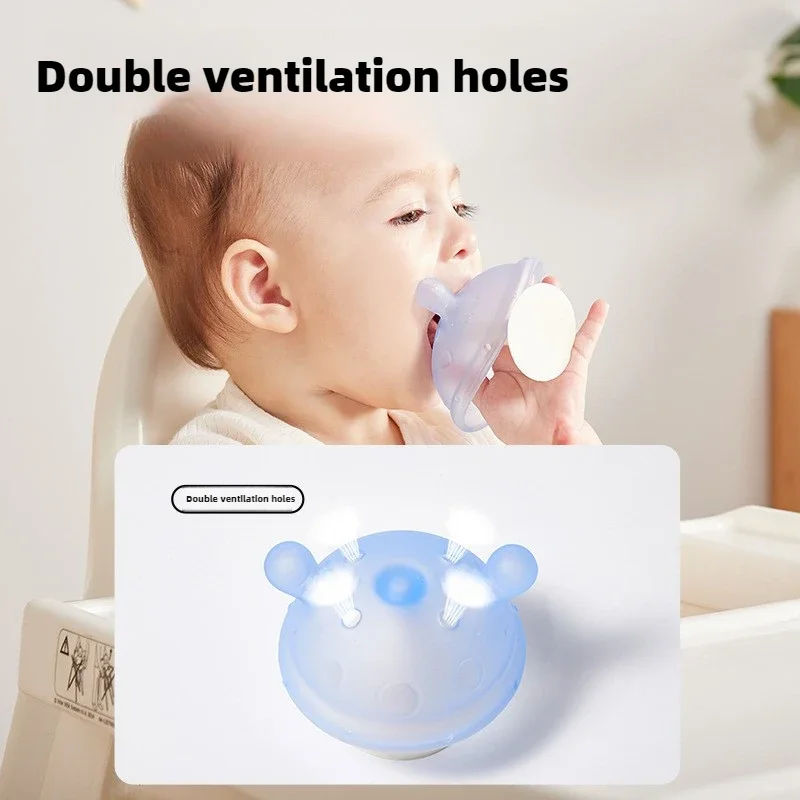 Baby Silicone Teethers Newborn Cartoon Small Mushroom Teething Toy Multifunction Chewable Teethers Infant Nursing Appease Nipple