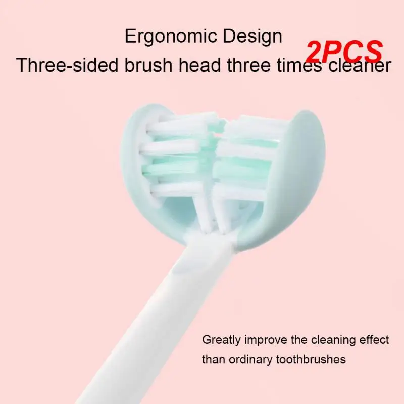 

2PCS The New 3D Children's Toothbrush Three-sided U-shaped Wrapped Soft Bristle Toothbrush Silicone Kids Teeth Oral Care