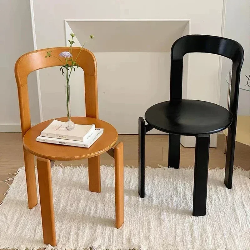 

Solid Wood Art Designer Dining Chair Accent Outdoor Retro Luxury Nordic Chair Restaurant Back Seat Sedie Home Furniture WKDC